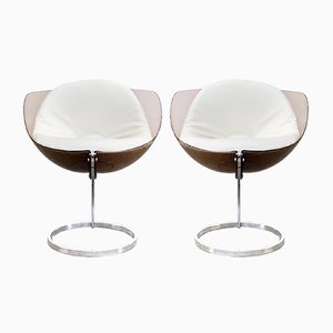 Vintage Sphere Chairs by Boris Tabacoff for Mobillier Modulaire Moderne, 1971, Set of 2