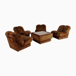 Modulares Vintage Sofa und Tisch mit Blumendruck, 1970er, 5 . Set