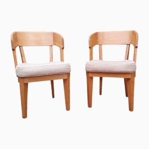 Sillas K 1250 antroposóficas de madera de abedul de Felix Kayser para Schiller Möbel, años 30. Juego de 2