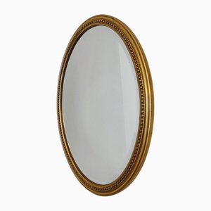 Vintage Gold Wood Framed Wall Mirror, 1960