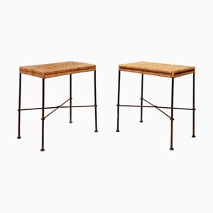 Tables d'Appoint dans le style de Carl Auböck, Autriche, 1960s, Set de 2