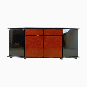 Burl Wood Credenza from Paul Michel, 1980s