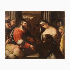 Italian Artist, Christ and the Adulteress, 1780, Oil on Canvas