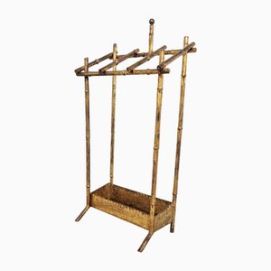 Chinoiserie Faux Bamboo Umbrella Stand, 1960s
