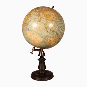 Globo terrestre dell'inizio del XX secolo di J. Forest