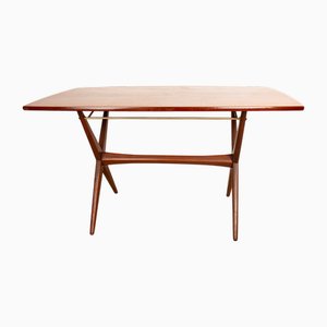 Tavolo vintage in teak di Frederik Kayser per Gustav Bahus, Norvegia, anni '60