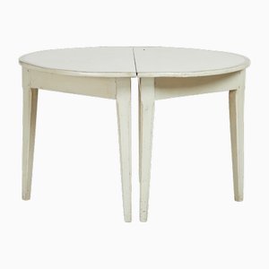 Crescent-Shaped Console or Dining Table