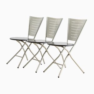 Sedie pieghevoli vintage di Rutger Andersson, anni '80, set di 4