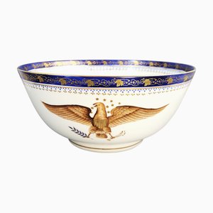 Antike American Eagle Bowle aus Porzellan, 1890er