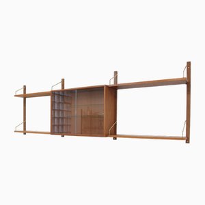 Royal System Teak Wandregal von Poul Cadovius, 1960er, 9 Set