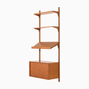 Teak Wall Unit with Expository Shelf by Poul Cadovius for Cado, Denmark, 1960s