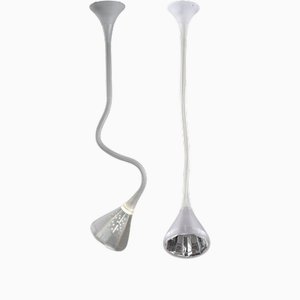 Verstellbare italienische Vintage Leuchtstofflampen von Herzog & De Meuron für Artemide, 2002, 2er Set