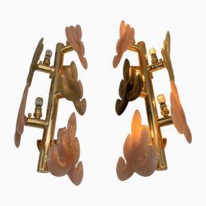 Lampade da parete di Angelo Seguso per Seguso Vetri d'Arte, anni '60, set di 2