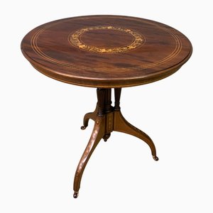 Inlaid Mahogany Occasional Table from Maple & Co., 1895