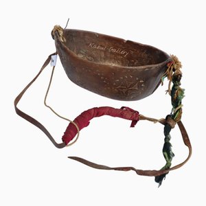 Vintage Kashkul Schale aus Holz, 1920er