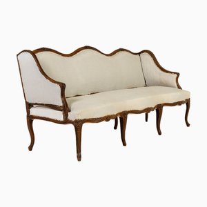 French Walnut Sofa, 19th Century