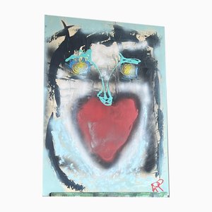 ArpVerdeacqua, Screaming Heart, 2020, Acryl auf Leinwand