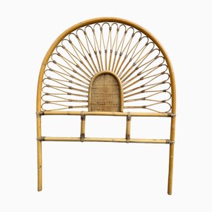 French Headboard in Bamboo and Rattan, 1960s