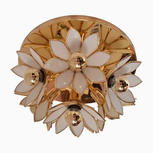 Lampada da soffitto a forma di fiore di loto, Germania, anni '70