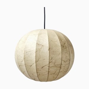 Large Mid-Century Veined Cocoon Pendant Lamp by Castiglioni for Hille, Italy, 1960s