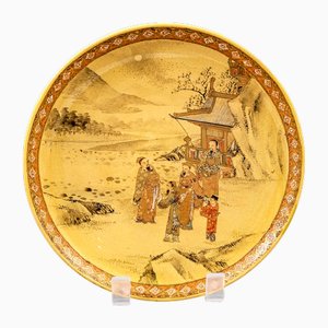 Meiji Kyoto Satsuma Teller von Taizan, 1890er