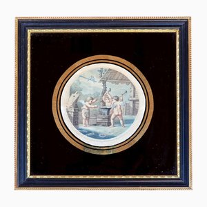 Gaetano Stefano Bartolozzi, Cupid's Forge, 1800s, Engraving, Framed