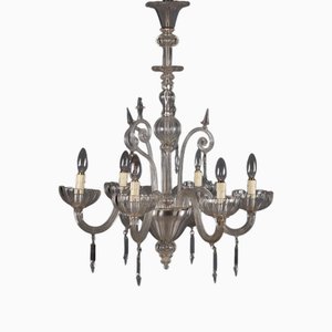 Venetian Chandelier in Clear Blown Glass
