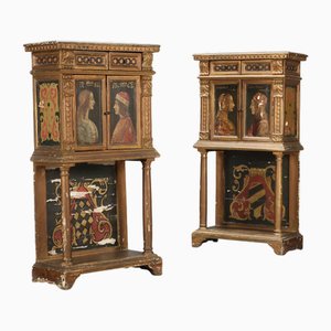 Small Renaissance Style Cabinets, Set of 2
