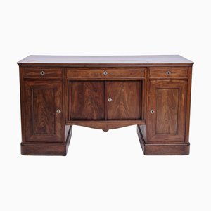 English Style Desk in Hand-Polished Mahogany, 1860s, Set of 2