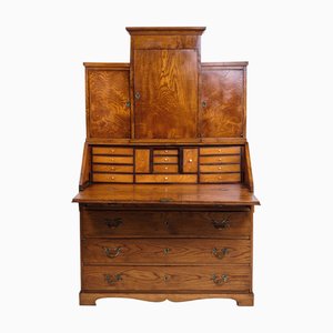 Coiffeuse Style Louis Seize en Chêne et Laiton, 1840s