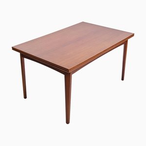 Tavolo da pranzo in teak con estensioni olandesi, anni '60
