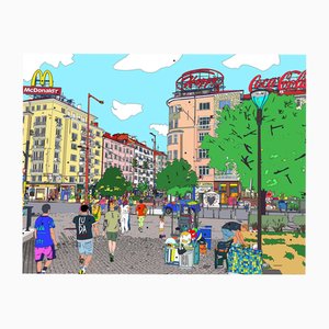 Marco Santaniello, Sofia Advertisement, 2025, Impresión digital en lienzo