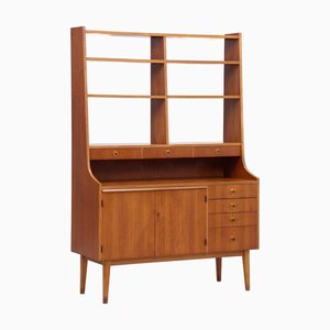 Mid-Century Bookcase with Secretary in Teak, 1960s