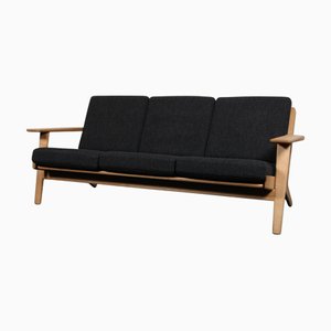 Hans J. Wegner zugeschriebenes Modell 290 3-Sitzer Sofa aus Eiche für Getama, 2019