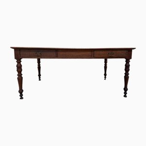Louis Philippe Farmhouse Desk in Oak