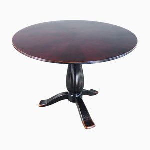 Tavolo rotondo in legno di Paolo Buffa, anni '40