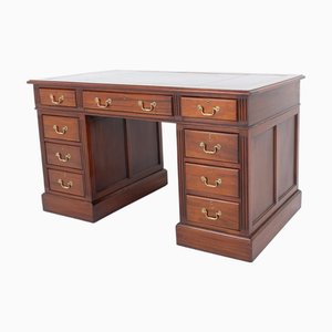 Regency Pedestal Desk in Mahogany, 1890s