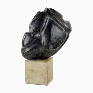 Pietro Cenedella, Abstract Head Sculpture, 1960s-1970s, Marble