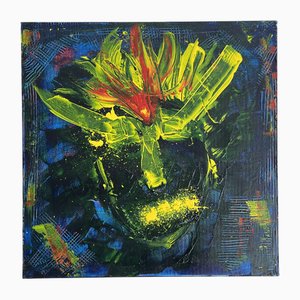 ArpVerdeacqua, Cosmic Blue Angel, 2023, Acrilico su Tela