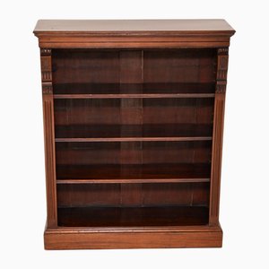 Antique Victorian Open Bookcase, 1860s