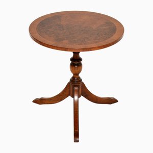 Antique Regency Burr Walnut Side Table, 1950s