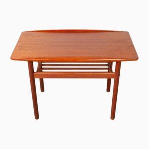 Teak Model PJ 107 Coffee Table with 2 Levels by Grete Jalk for Poul Jeppesen, 1960s