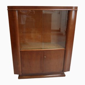 Art Deco Vitrine aus Nussholz, 1920er