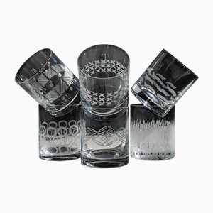 Whiskey Glasses by Maryana Iskra for Ribes Studio Verres, 2004, Set of 6