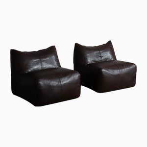 Le Bambole Sessel aus Büffelleder von Mario Bellini für B&B Italia, 1970er, 2er Set