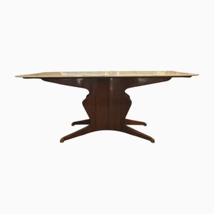 Dining Table in Carrara and Rosewood by Osvaldo Borsani