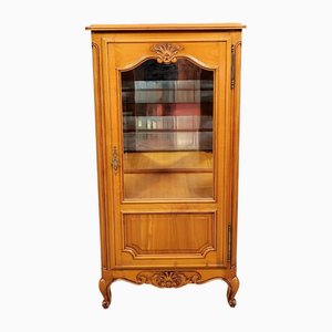 Provençal Louis XV Style Cherrywood Display Cabinet, 1930s