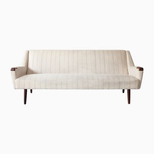 Dänisches Vintage Sofa in Weiß, 1960er