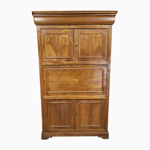 Louis Philippe Sekretär aus Eschenholz und Ulmenholz mit verstecktem Fach, 1830er