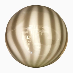 Italienische Swirlings Sphere Einbauleuchte aus Muranoglas in Milchweiß & Beige von Simoeng